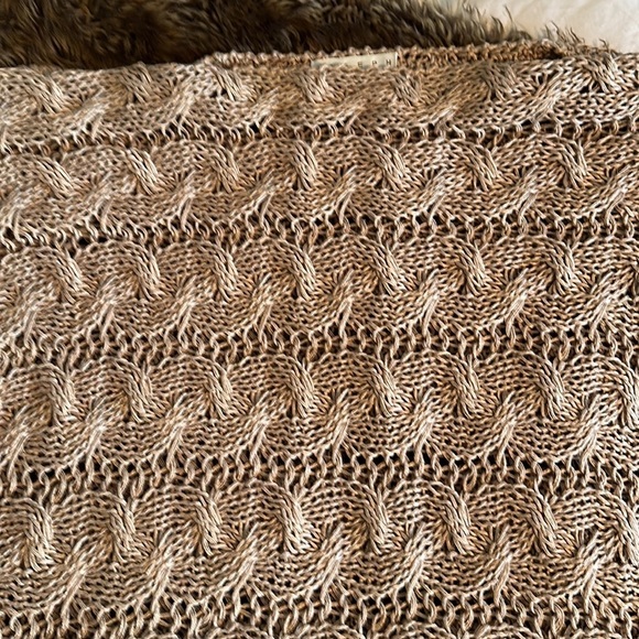 Joseph Abboud taupe linen sweater. EUC L - Picture 5 of 11